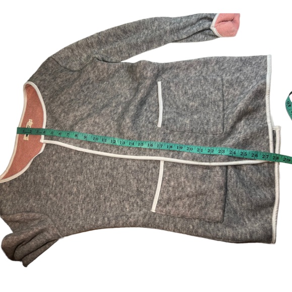 Helcarcii Grey and Pink Open Sweater Cardigan size L - Picture 11 of 14